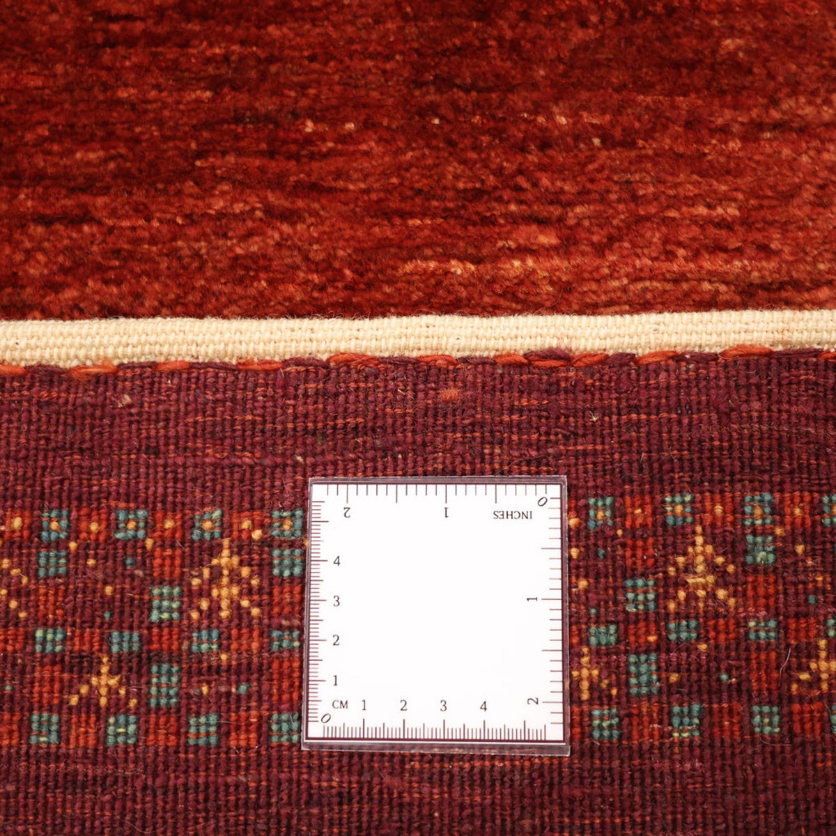 Tapis Gabbeh - Persan Kashkuli - 145 x 78 cm - rouge foncé