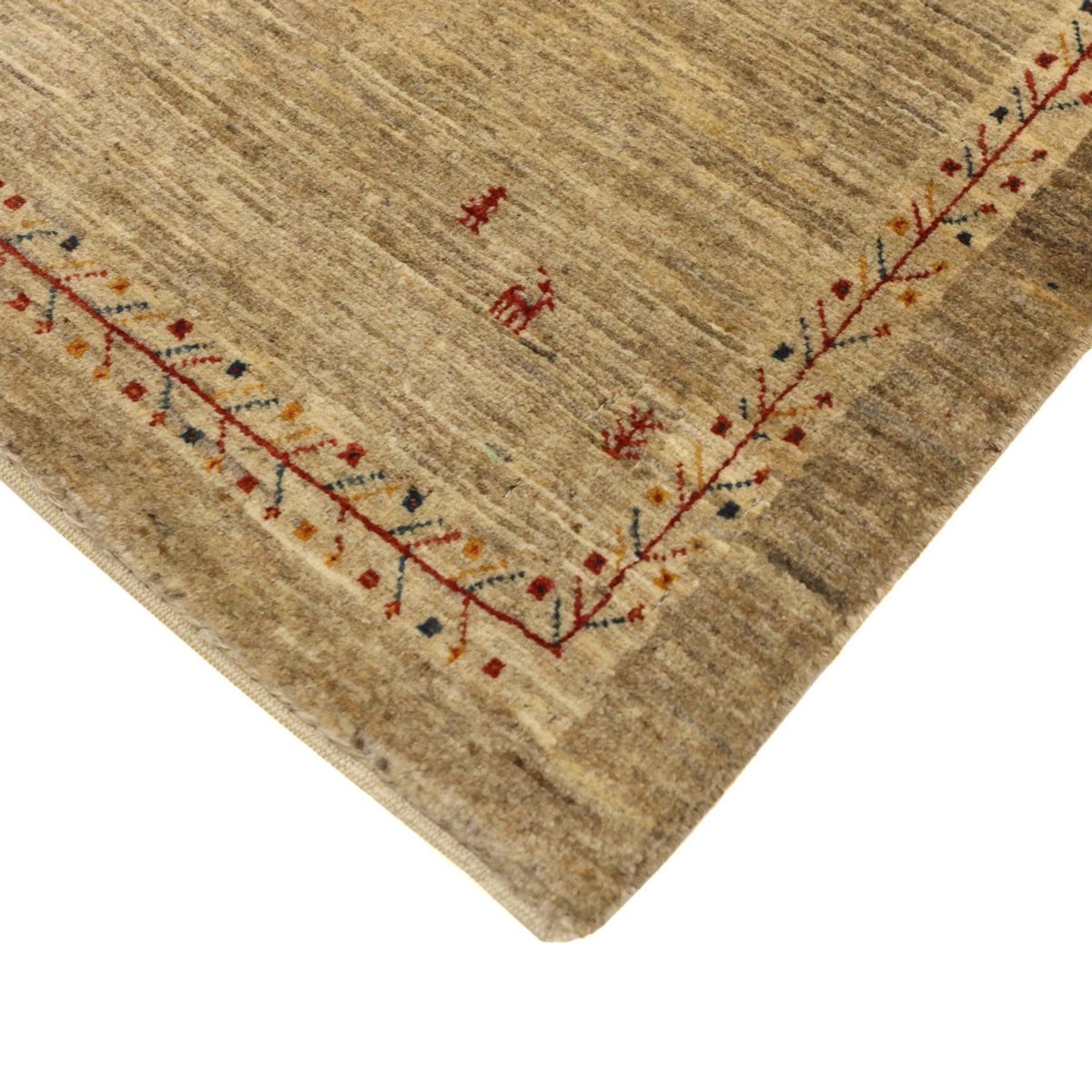 Tapis Gabbeh - Persan Kashkuli - 125 x 82 cm - beige