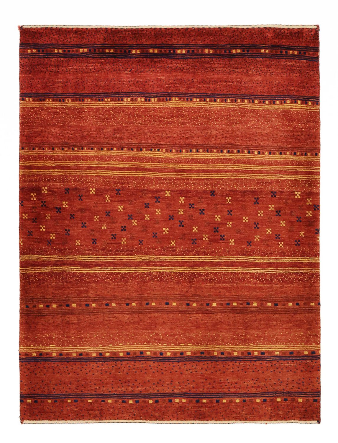 Tapis Gabbeh - Persan Kashkuli - 126 x 96 cm - multicolore