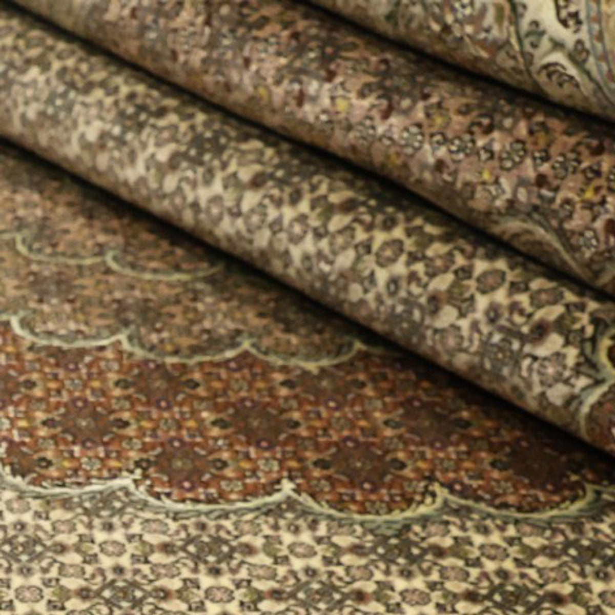 Tapis persan - Tabriz - Royal - Royal - 348 x 248 cm - beige clair