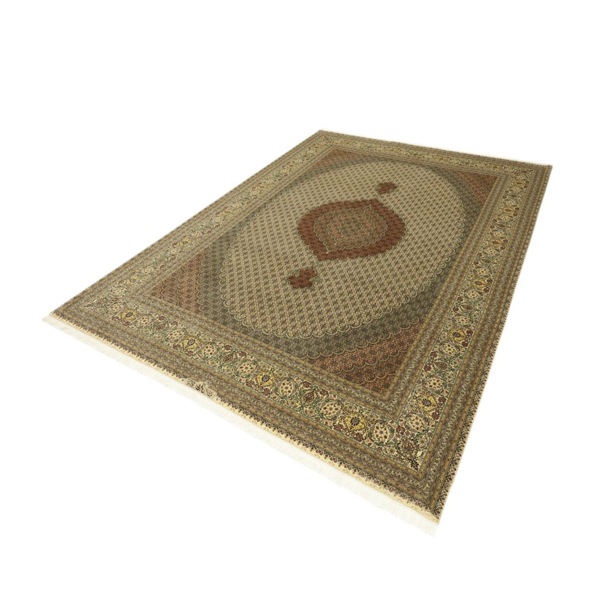 Tapis persan - Tabriz - Royal - Royal - 348 x 248 cm - beige clair