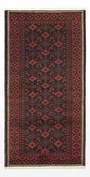 Tapis de couloir Tapis Belutsch - 204 x 102 cm - rouge foncé