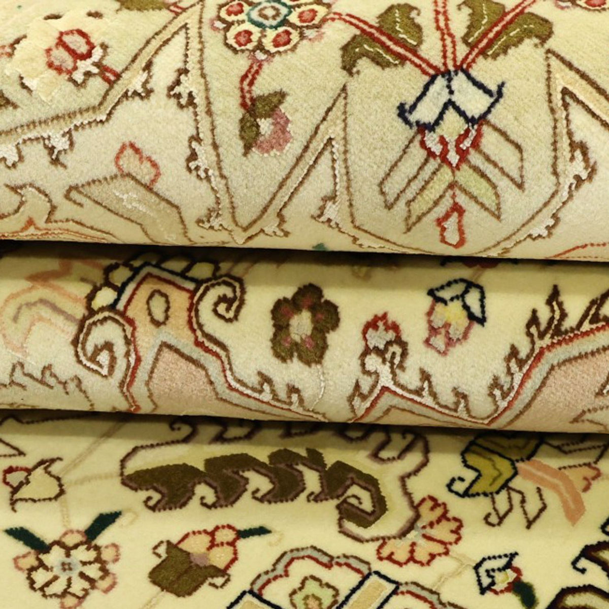 Tapis persan - Tabriz - Royal - 203 x 147 cm - beige