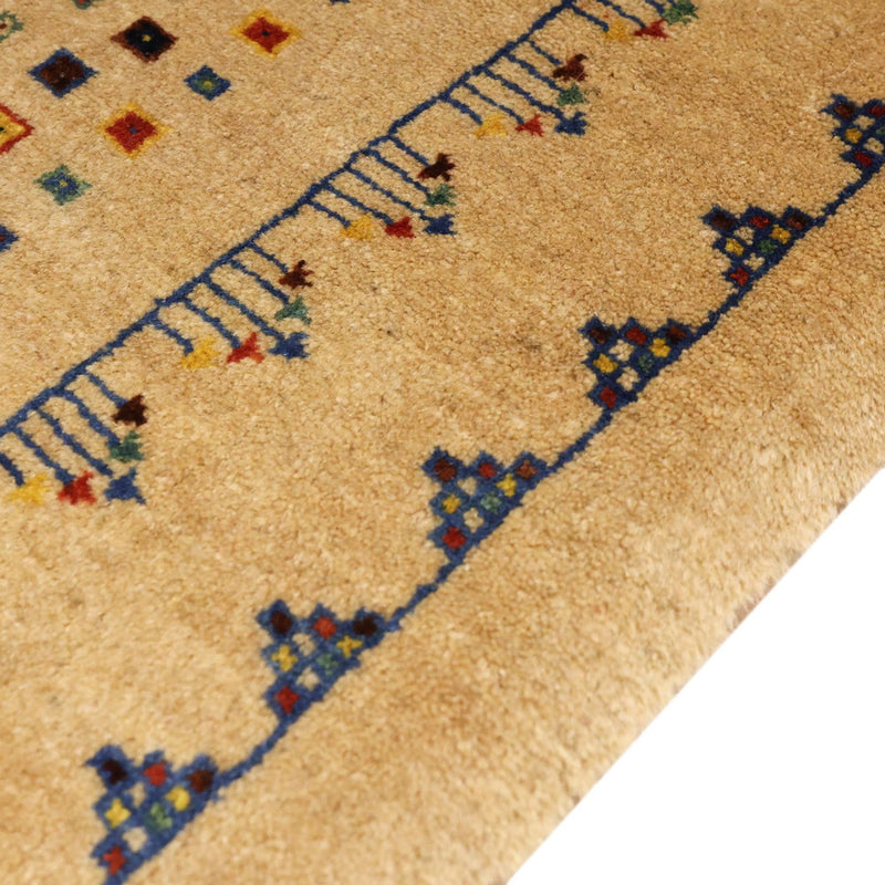 Tapis Gabbeh - Loribaft Persan - 164 x 79 cm - or