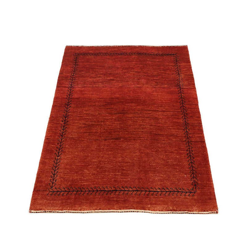 Tapis Gabbeh - Loribaft Persan - 115 x 82 cm - rouge foncé