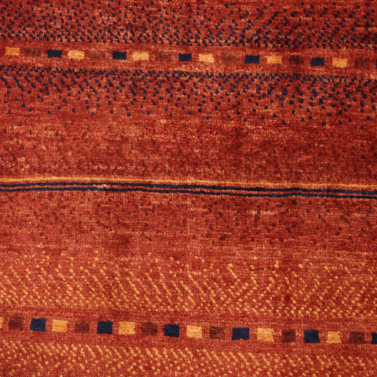 Tapis Gabbeh - Persan Kashkuli - 103 x 79 cm - rouge foncé