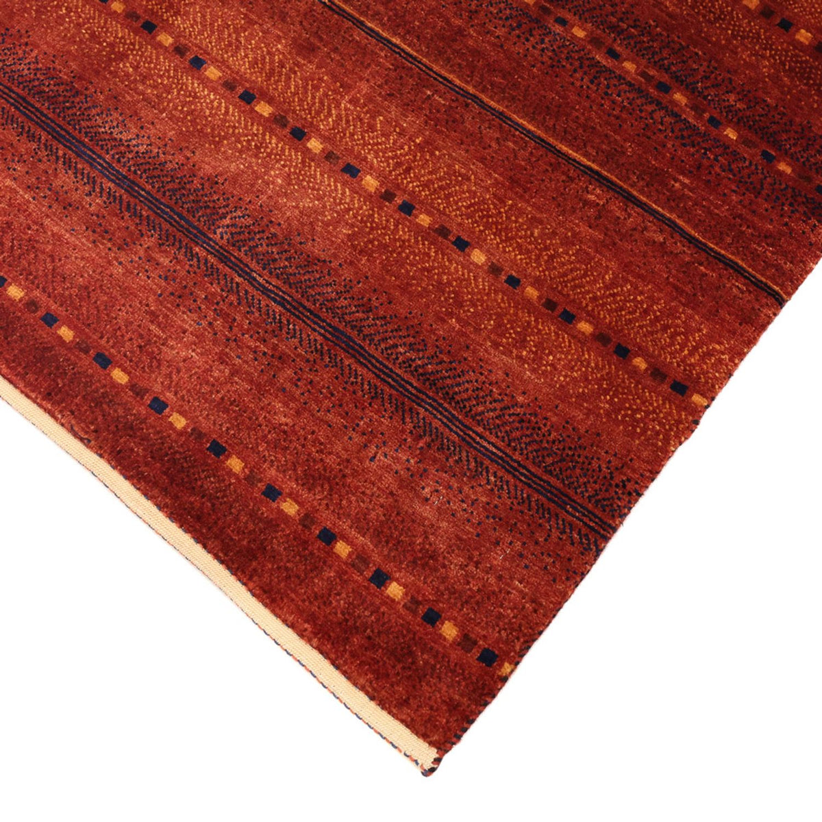 Tapis Gabbeh - Persan Kashkuli - 103 x 79 cm - rouge foncé