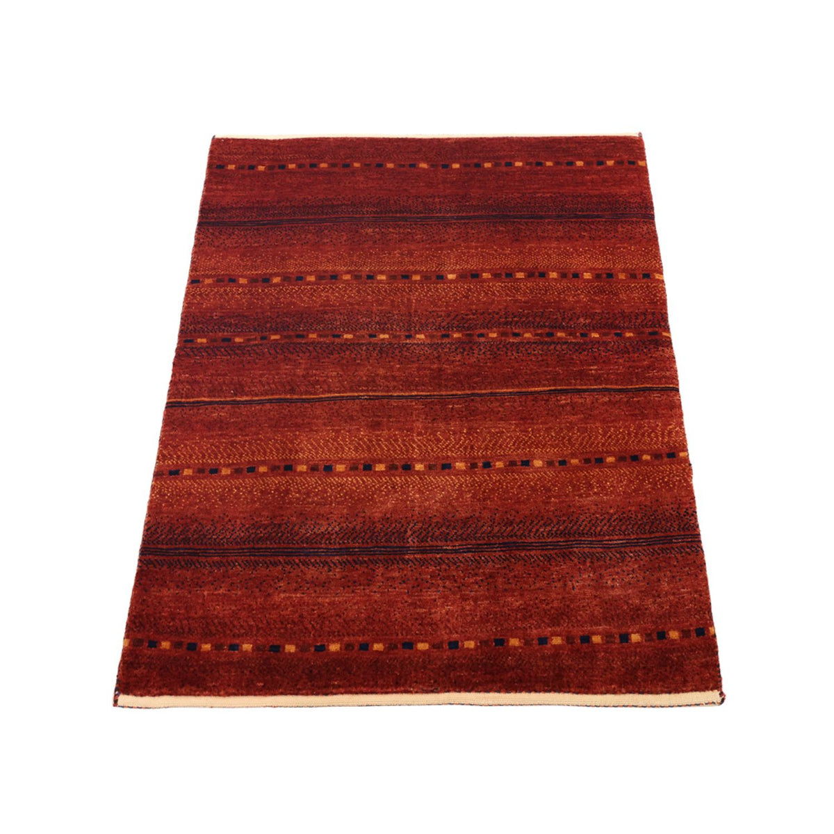 Tapis Gabbeh - Persan Kashkuli - 103 x 79 cm - rouge foncé