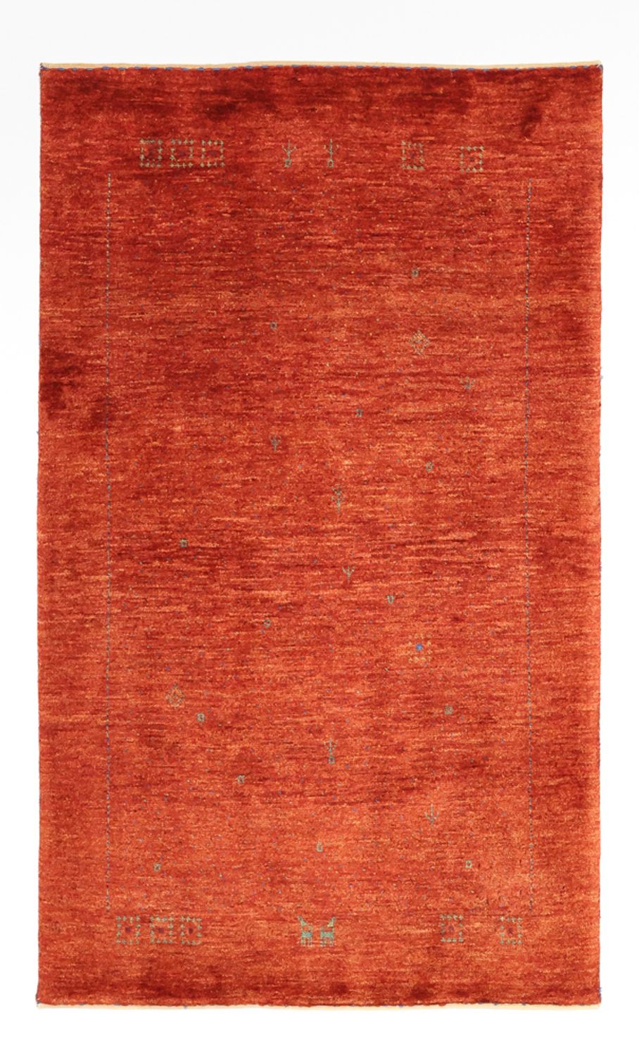 Tapis Gabbeh - Persan Kashkuli - 127 x 78 cm - orange