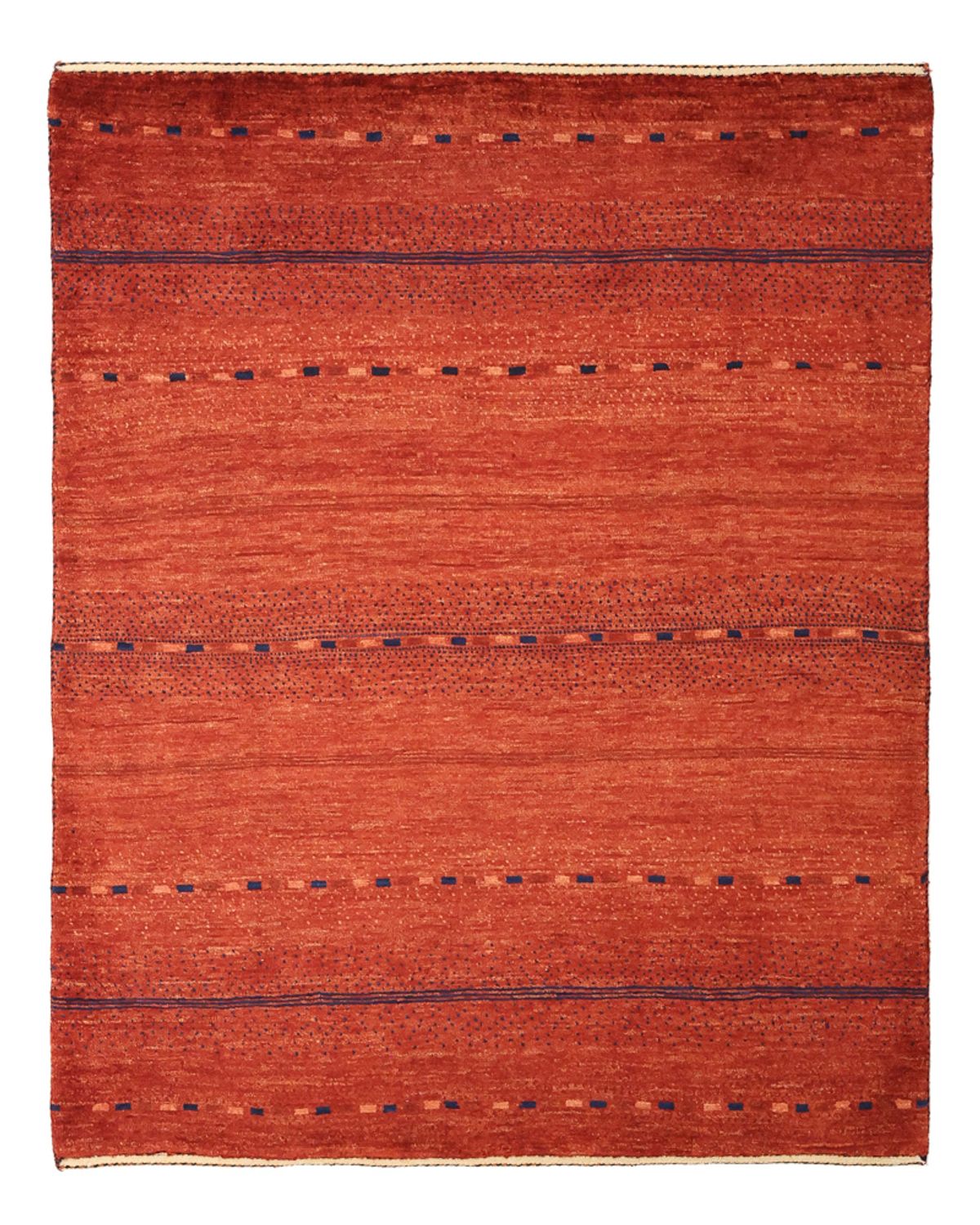 Tapis Gabbeh - Persan Kashkuli - 119 x 96 cm - rouge foncé