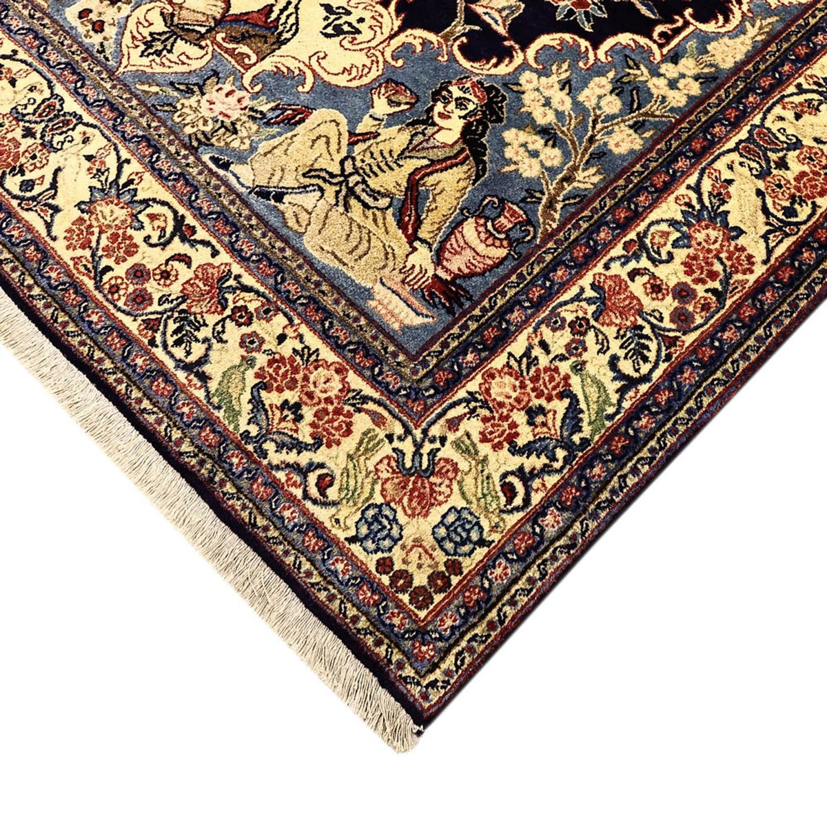 Tapis persan - Tabriz - 197 x 136 cm - multicolore