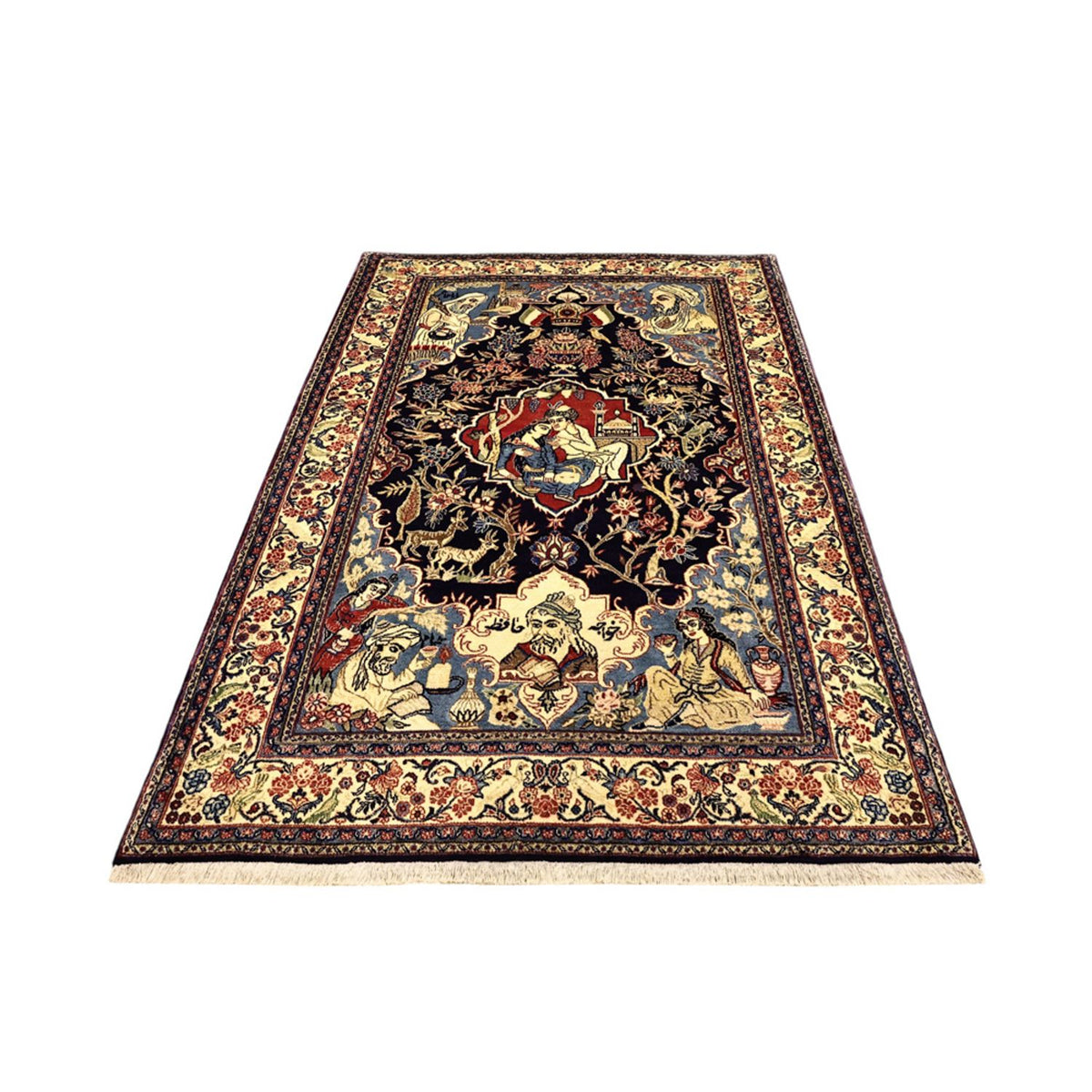 Tapis persan - Tabriz - 197 x 136 cm - multicolore