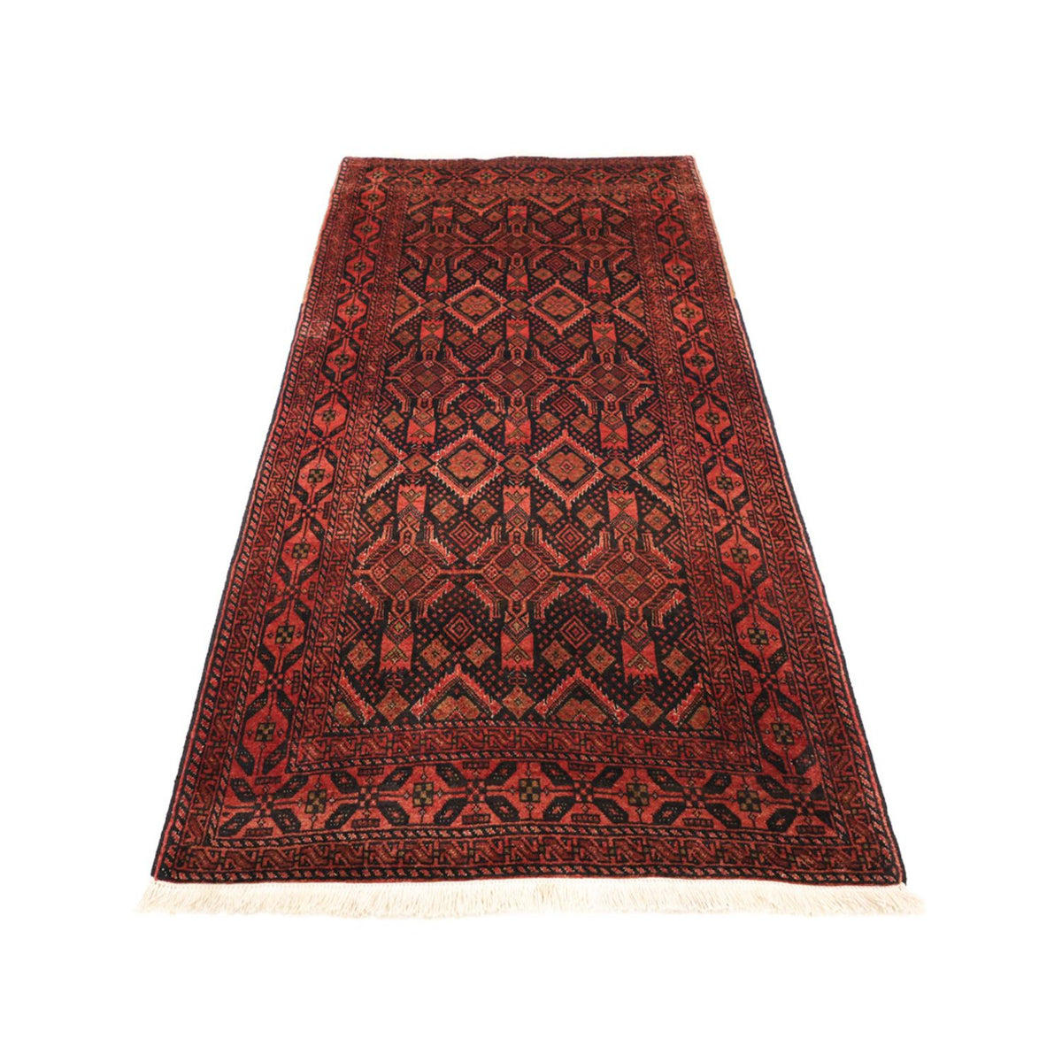 Tapis de couloir Tapis Belutsch - 205 x 105 cm - rouge foncé