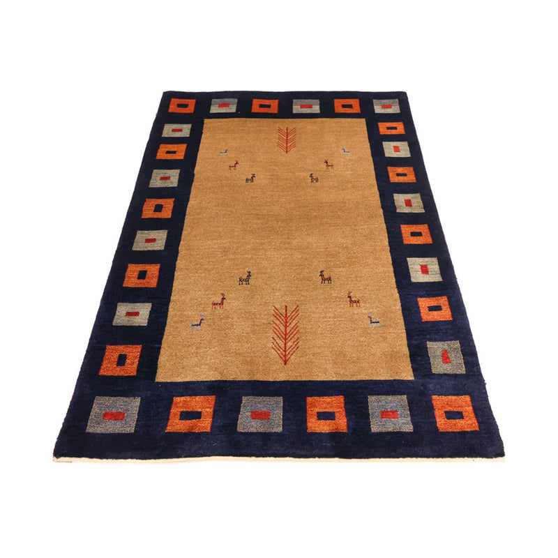 Tapis Gabbeh - Loribaft Persan - 156 x 105 cm - multicolore