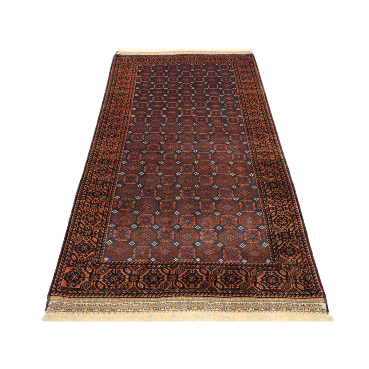 Tapis de couloir Tapis Belutsch - 185 x 100 cm - bleu foncé