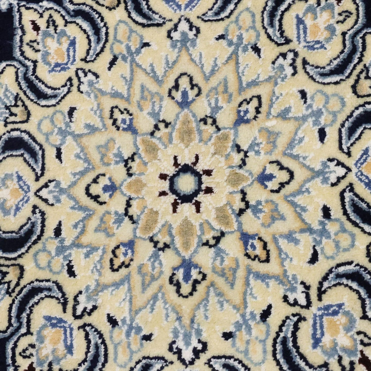 Tapis persan - Nain - Royal - 152 x 87 cm - bleu foncé