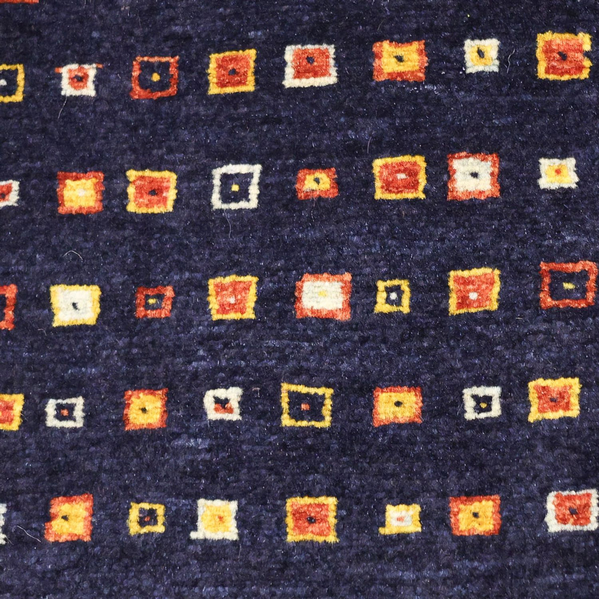 Tapis Gabbeh - Persan Kashkuli - 119 x 81 cm - bleu foncé