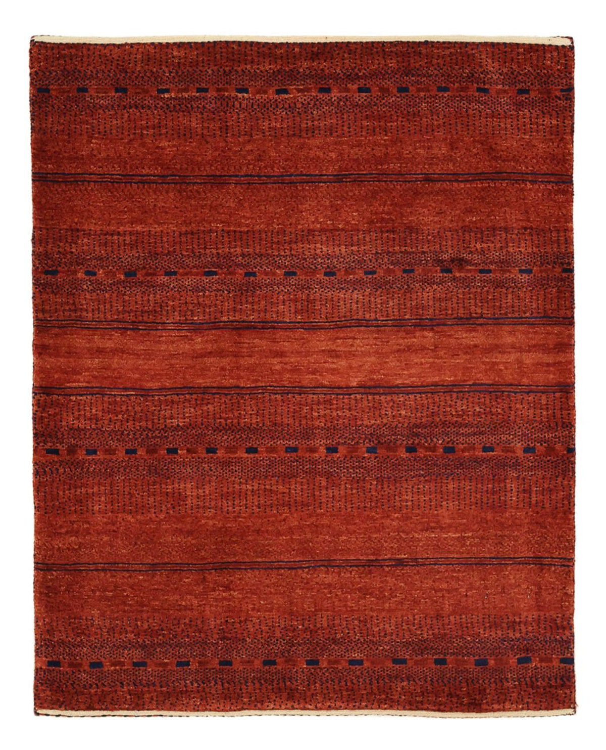 Tapis Gabbeh - Persan Kashkuli - 100 x 80 cm - rouge foncé