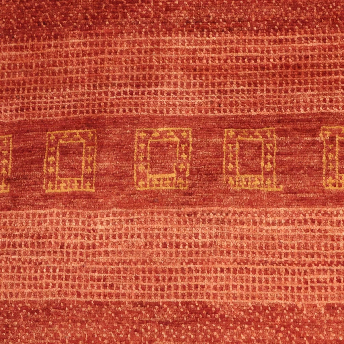 Tapis Gabbeh - Persan Kashkuli - 113 x 97 cm - rouge