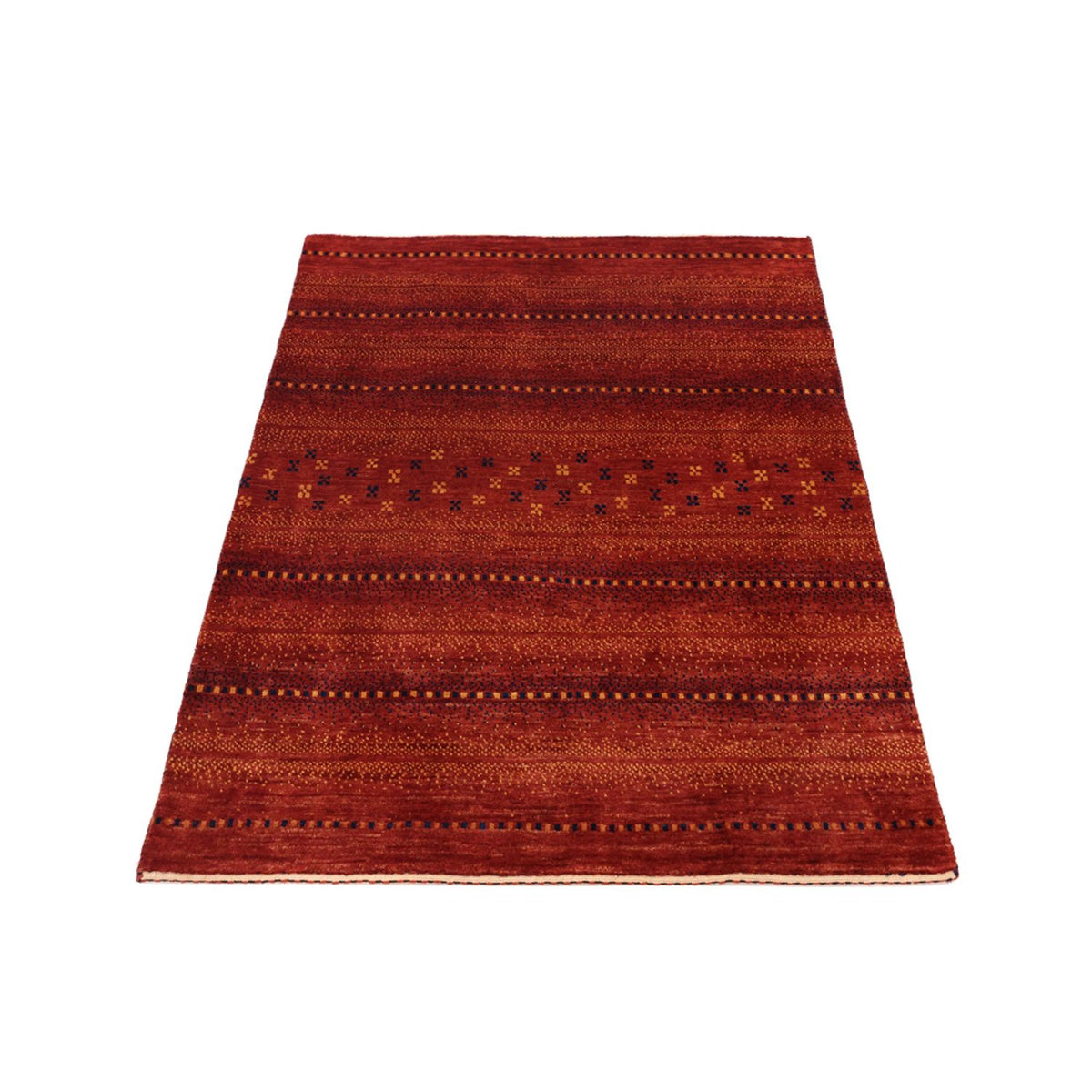 Tapis Gabbeh - Persan Kashkuli - 122 x 98 cm - rouge