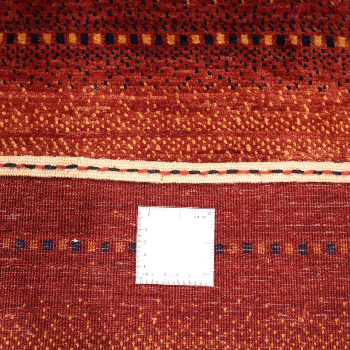 Tapis Gabbeh - Persan Kashkuli - 122 x 98 cm - rouge