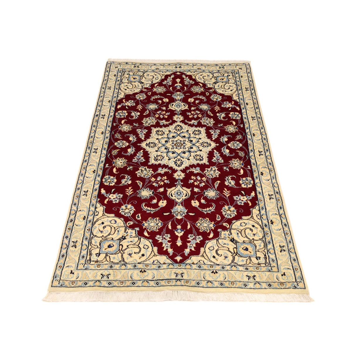 Tapis persan - Nain - Royal - 158 x 89 cm - rouge