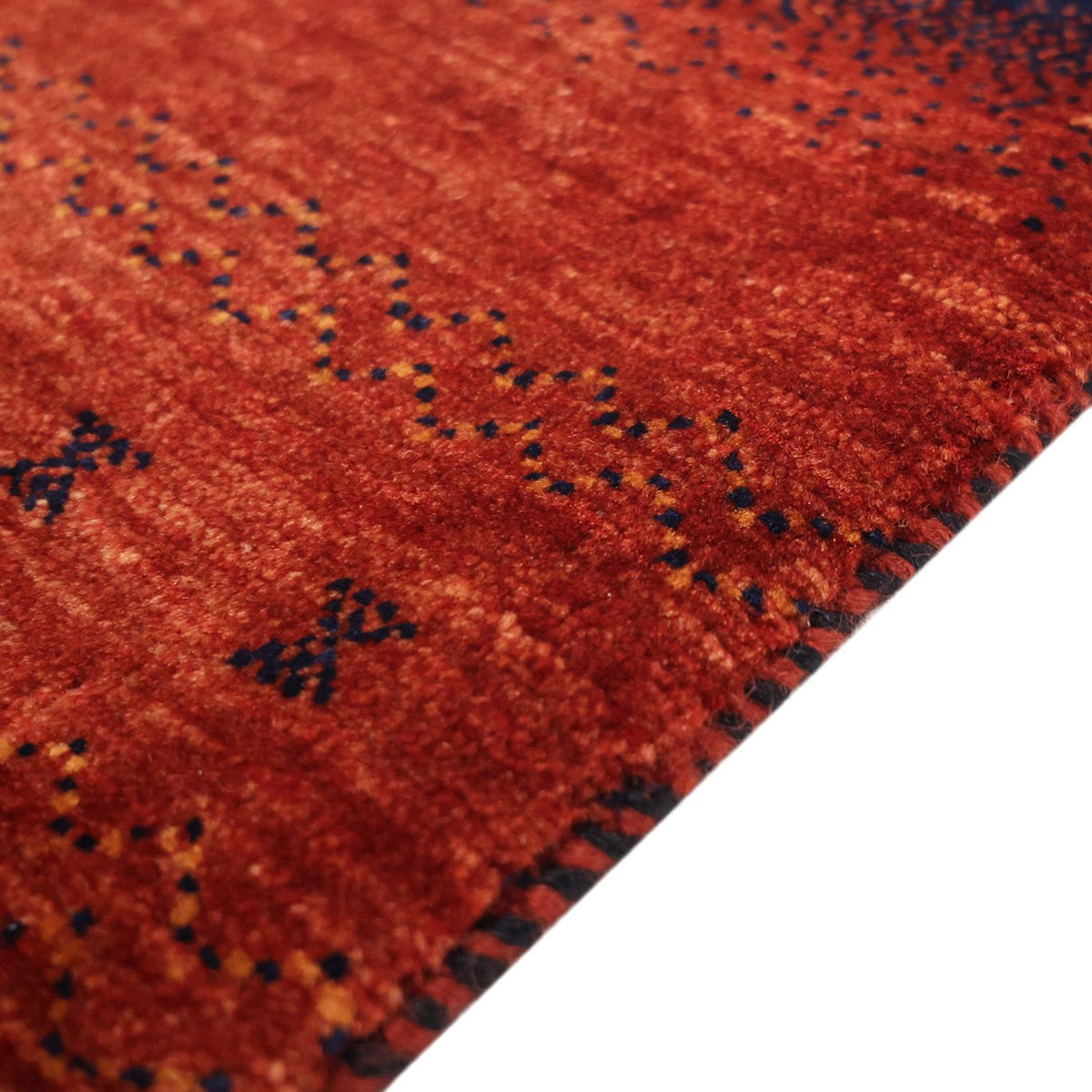 Tapis Gabbeh - Persan Kashkuli carré - 114 x 101 cm - multicolore