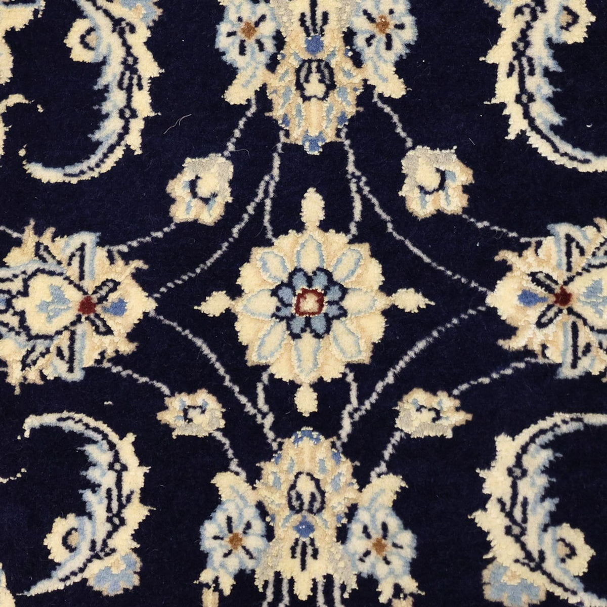 Tapis persan - Nain - Royal - 114 x 77 cm - bleu foncé