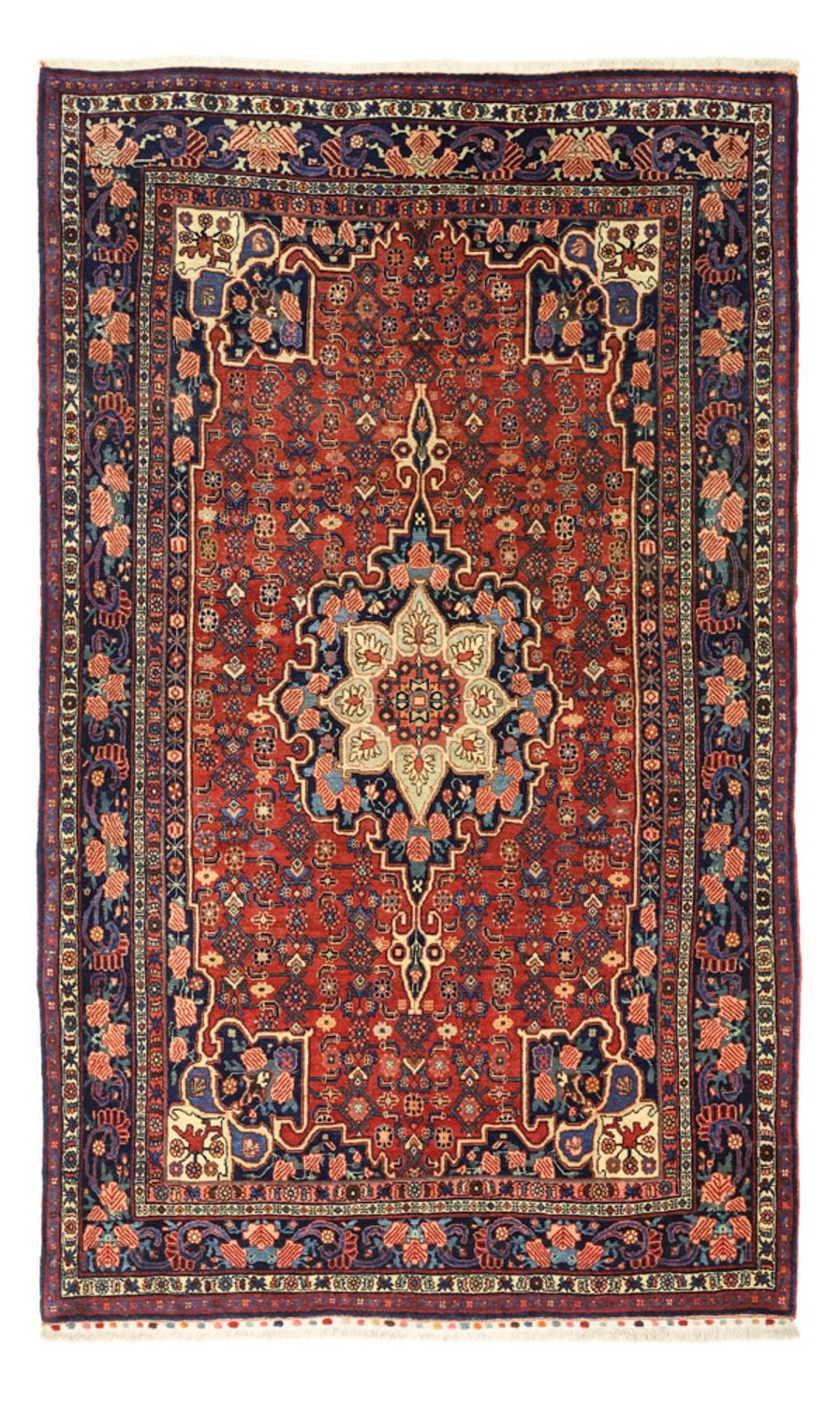 Tapis persan - Bidjar - Royal - 276 x 168 cm - rouge foncé