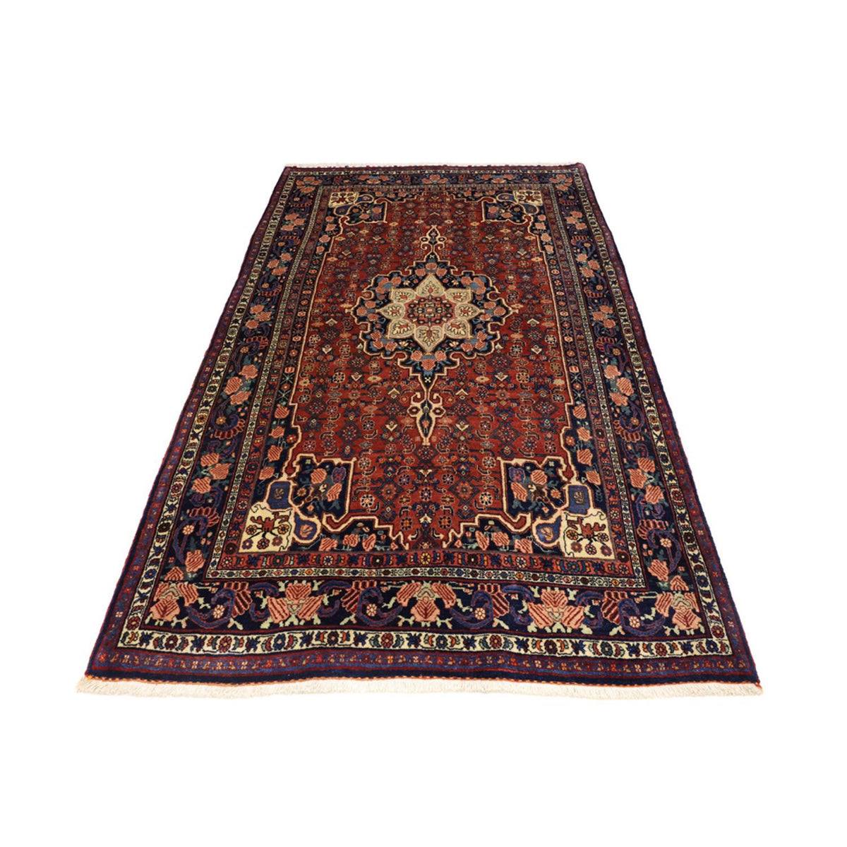 Tapis persan - Bidjar - Royal - 276 x 168 cm - rouge foncé