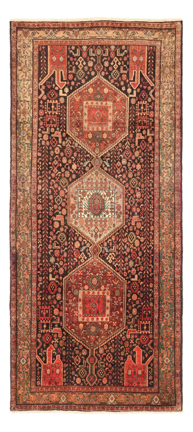 Tapis de couloir Tapis persan - Nomadic - 295 x 130 cm - rouge foncé