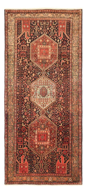 Tapis de couloir Tapis persan - Nomadic - 295 x 130 cm - rouge foncé
