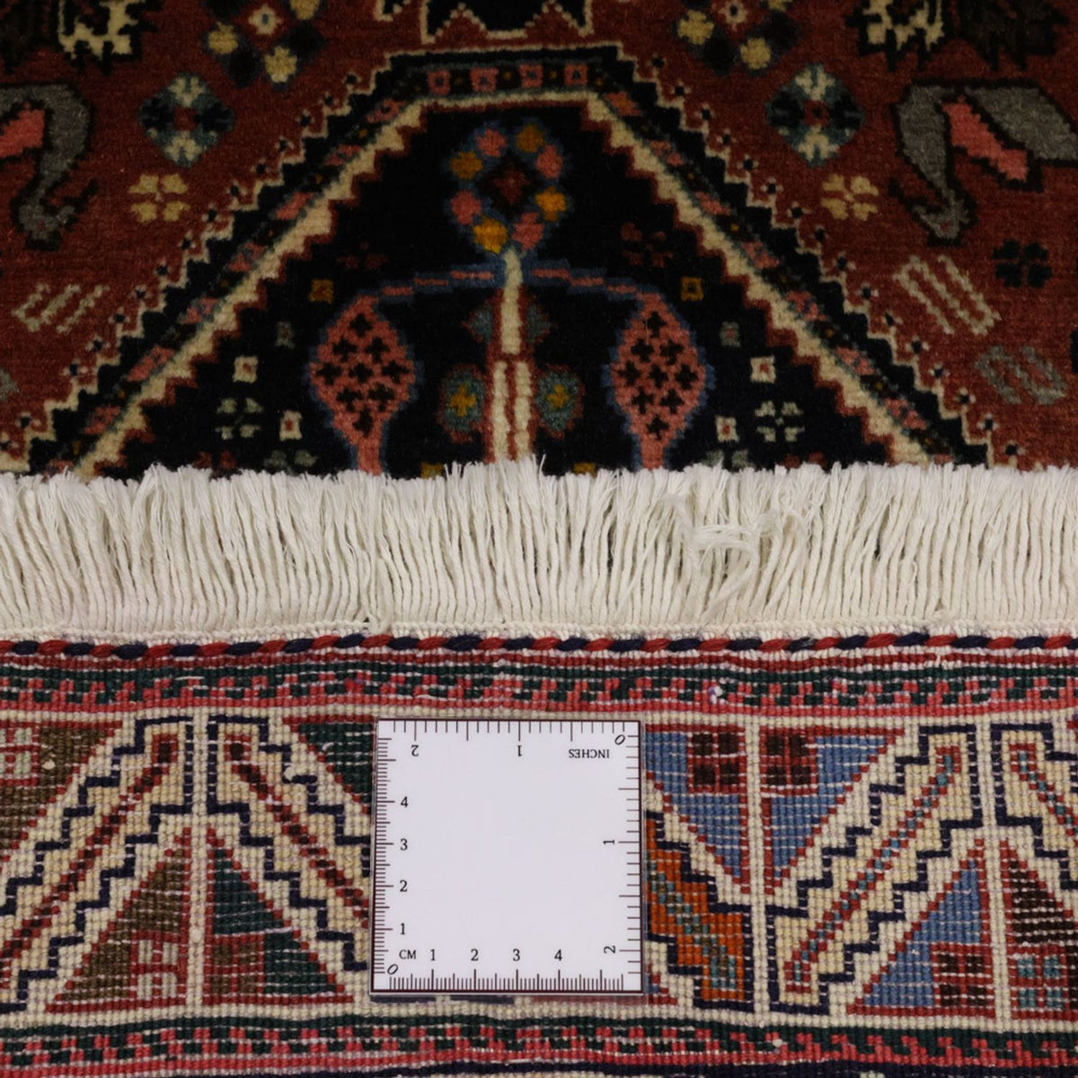 Tapis Gabbeh - Persan Kashkuli - 150 x 105 cm - rouge foncé