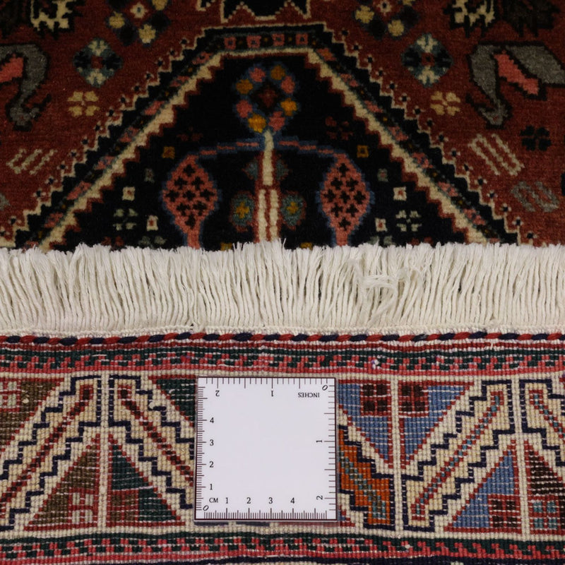 Tapis Gabbeh - Persan Kashkuli - 150 x 105 cm - rouge foncé