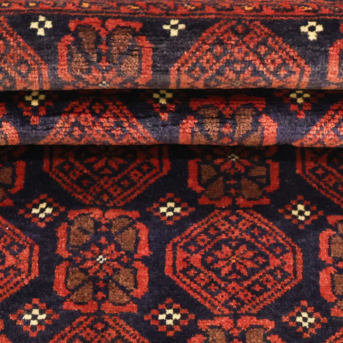 Tapis de couloir Tapis Belutsch - 215 x 112 cm - rouge foncé