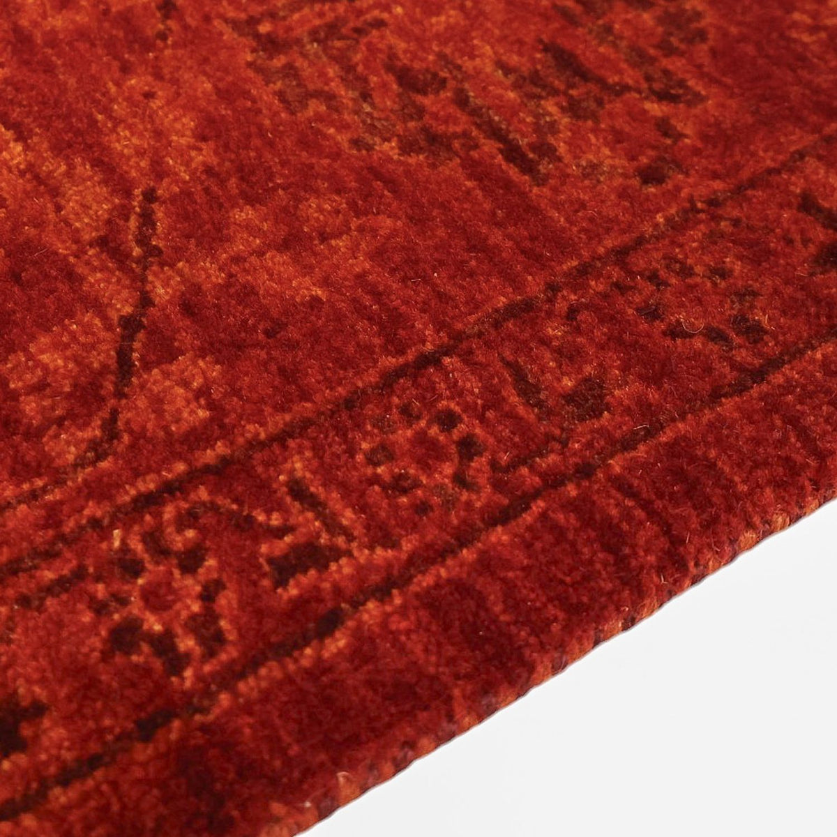 Tapis Gabbeh - Loribaft Persan - 200 x 142 cm - rouge