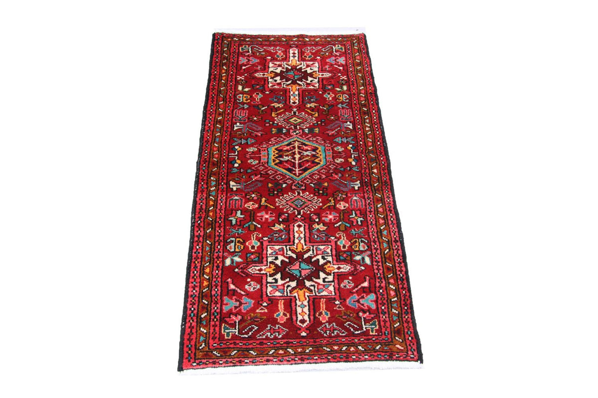Tapis persan - Nomadic - 140 x 67 cm - rouge