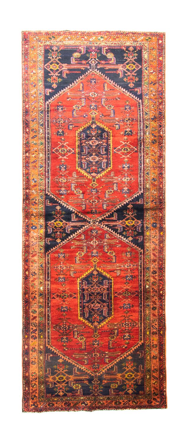 Tapis de couloir Tapis persan - Nomadic - 305 x 112 cm - bleu