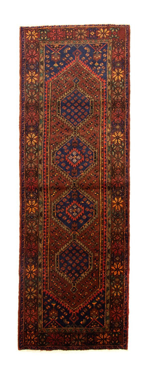 Tapis de couloir Tapis persan - Nomadic - 315 x 108 cm - bleu