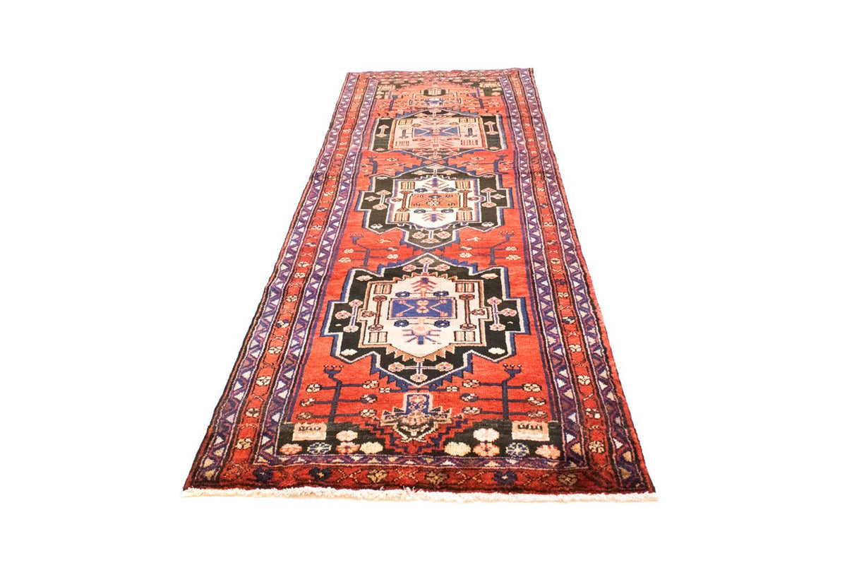Tapis de couloir Tapis persan - Nomadic - 312 x 106 cm - rouge