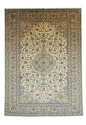Tapis persan - Keshan - 405 x 294 cm - beige