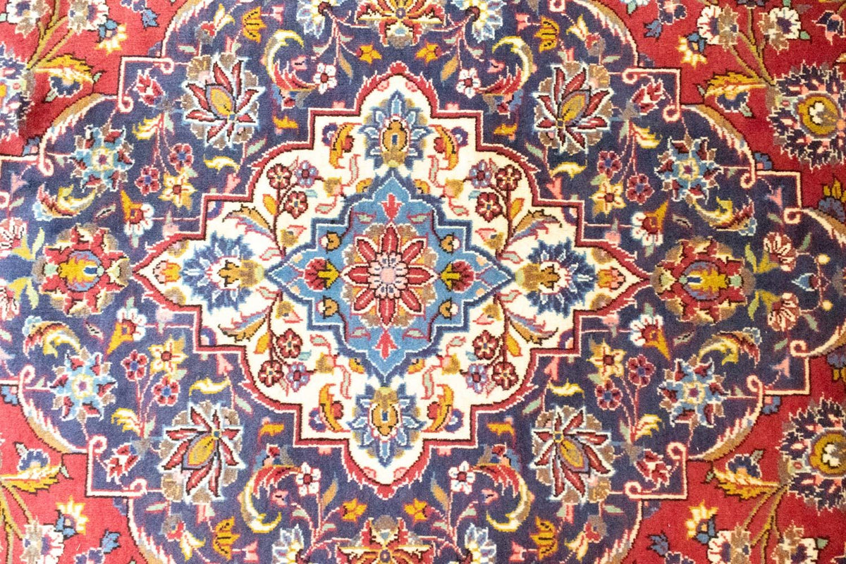 Tapis persan - Keshan - 401 x 304 cm - rouge