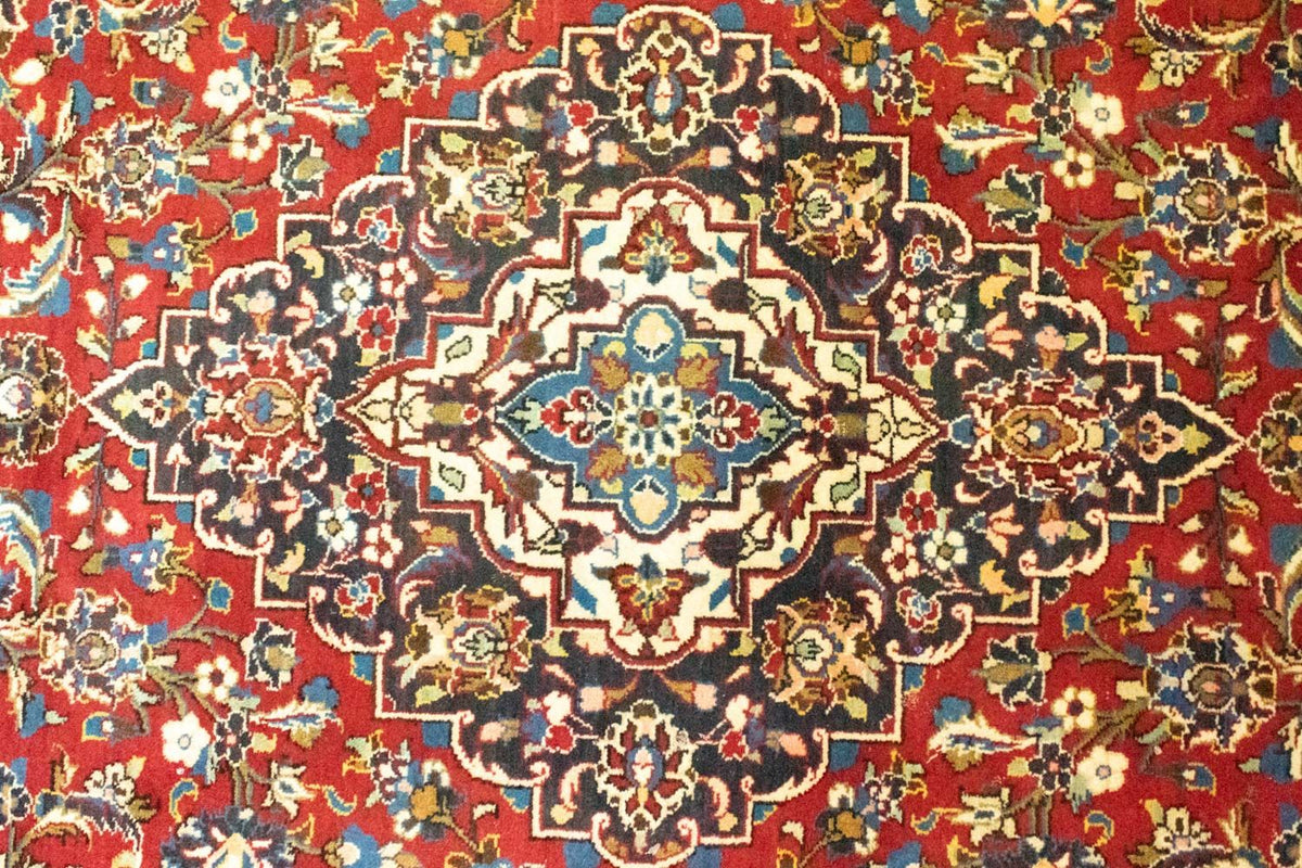 Tapis persan - Keshan - 356 x 251 cm - rouge
