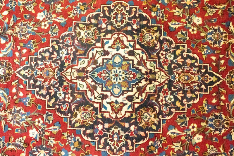 Tapis persan - Keshan - 356 x 251 cm - rouge