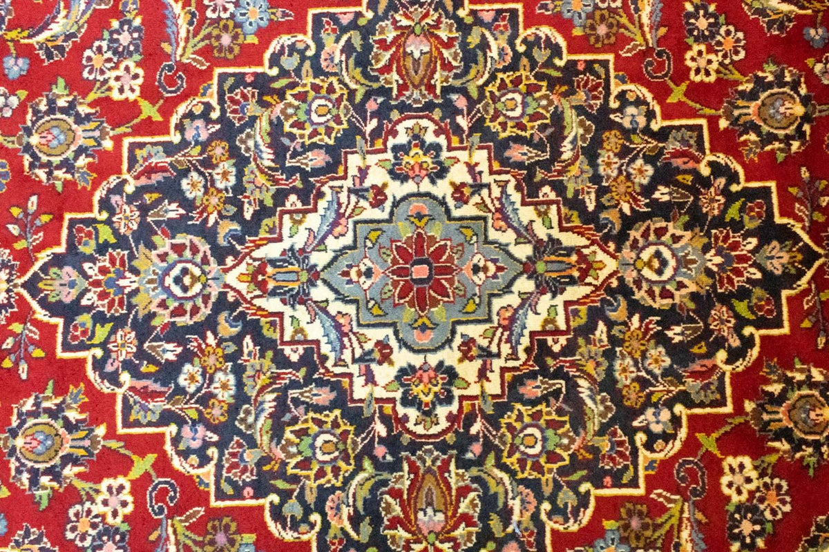Tapis persan - Keshan - 390 x 297 cm - rouge