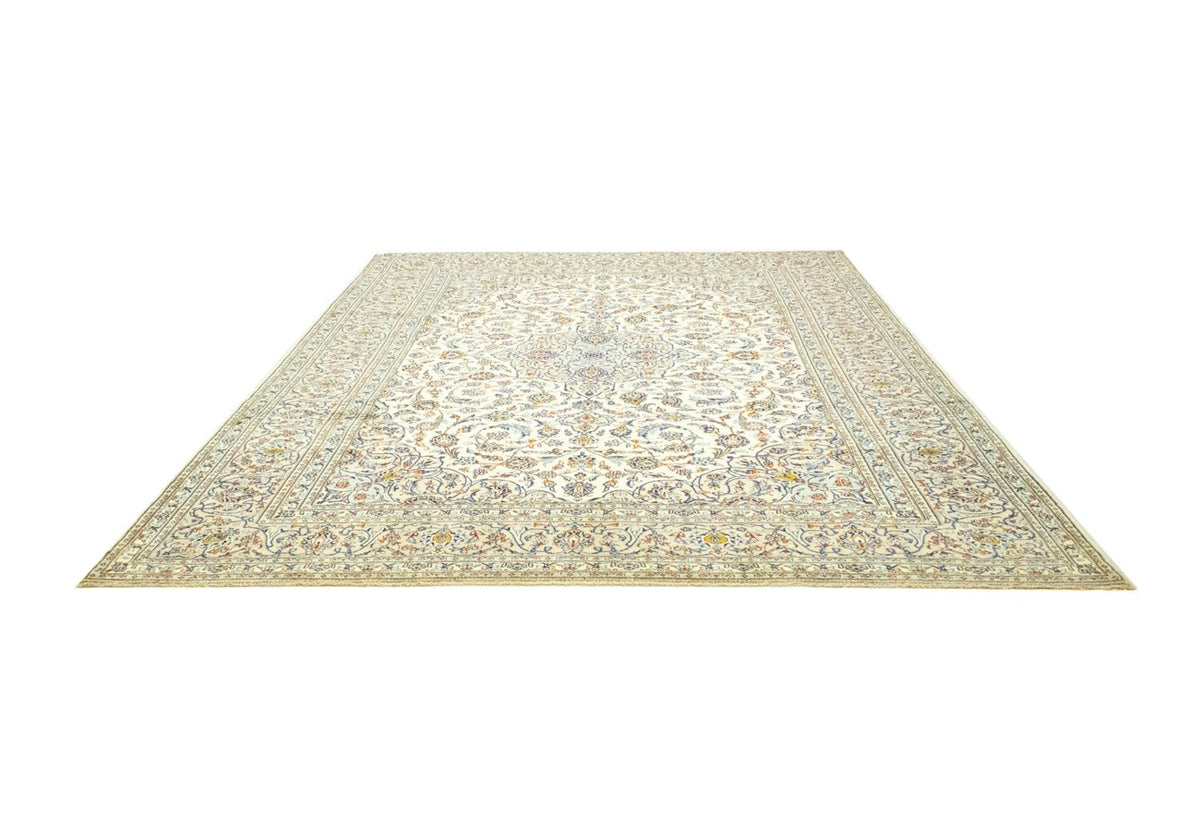 Tapis persan - Keshan - 388 x 288 cm - beige