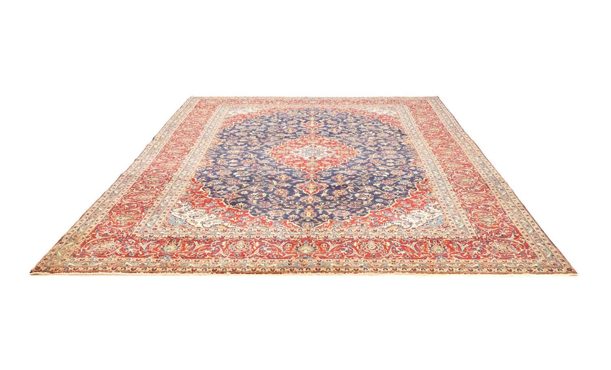 Tapis persan - Keshan - 405 x 294 cm - bleu