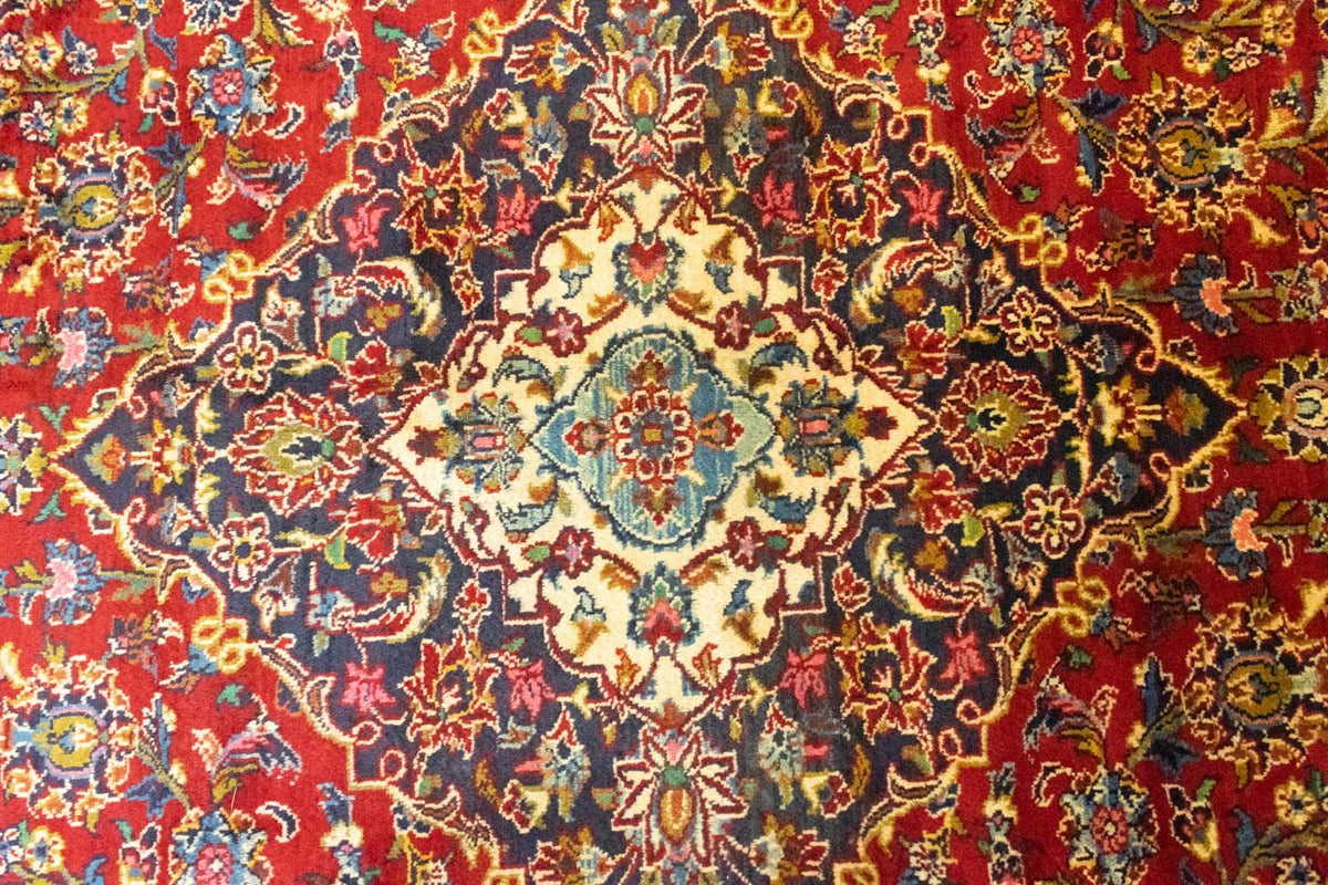 Tapis persan - Keshan - 401 x 294 cm - rouge