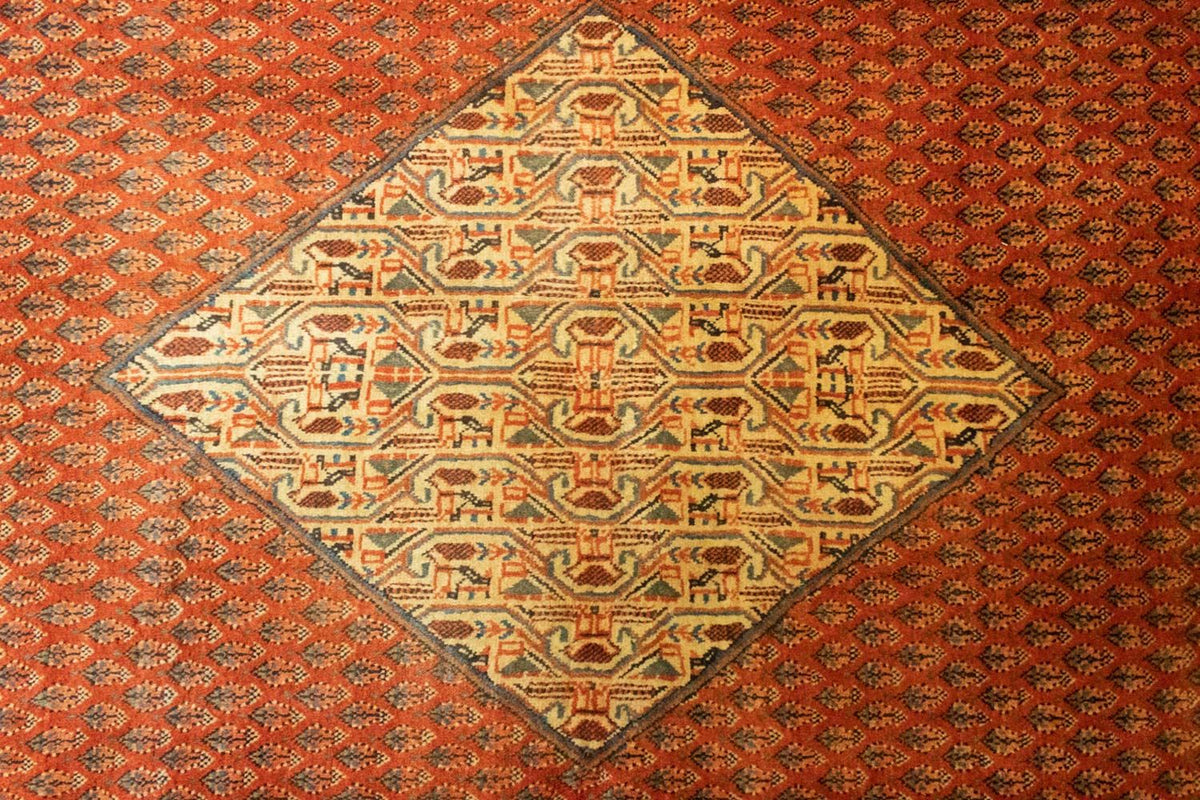 Tapis persan - Mir - 300 x 206 cm - orange
