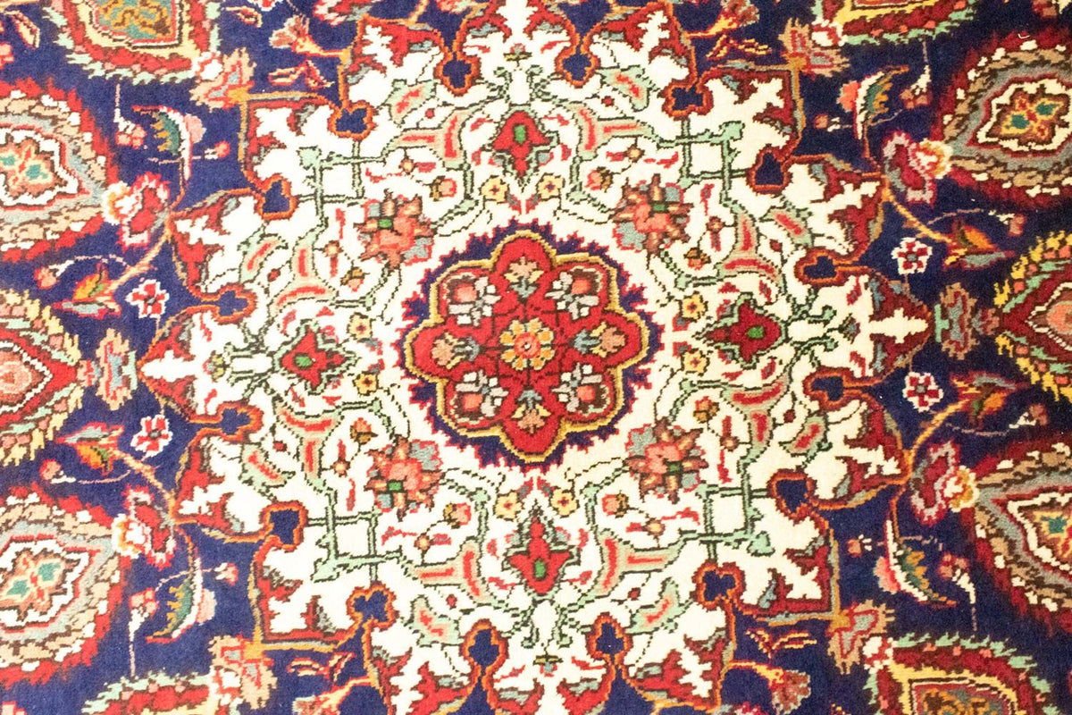 Tapis persan - Tabriz - 392 x 305 cm - bleu